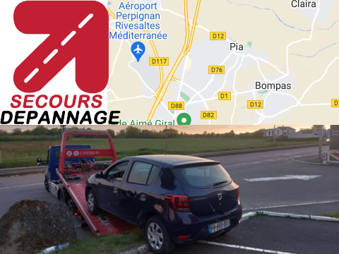 Dépannage auto 24/24 à Pia